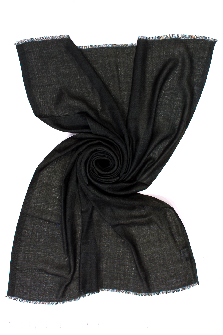 STOLA TINTA UNITA JACQUARD, 70X180  - MILITARY GREEN